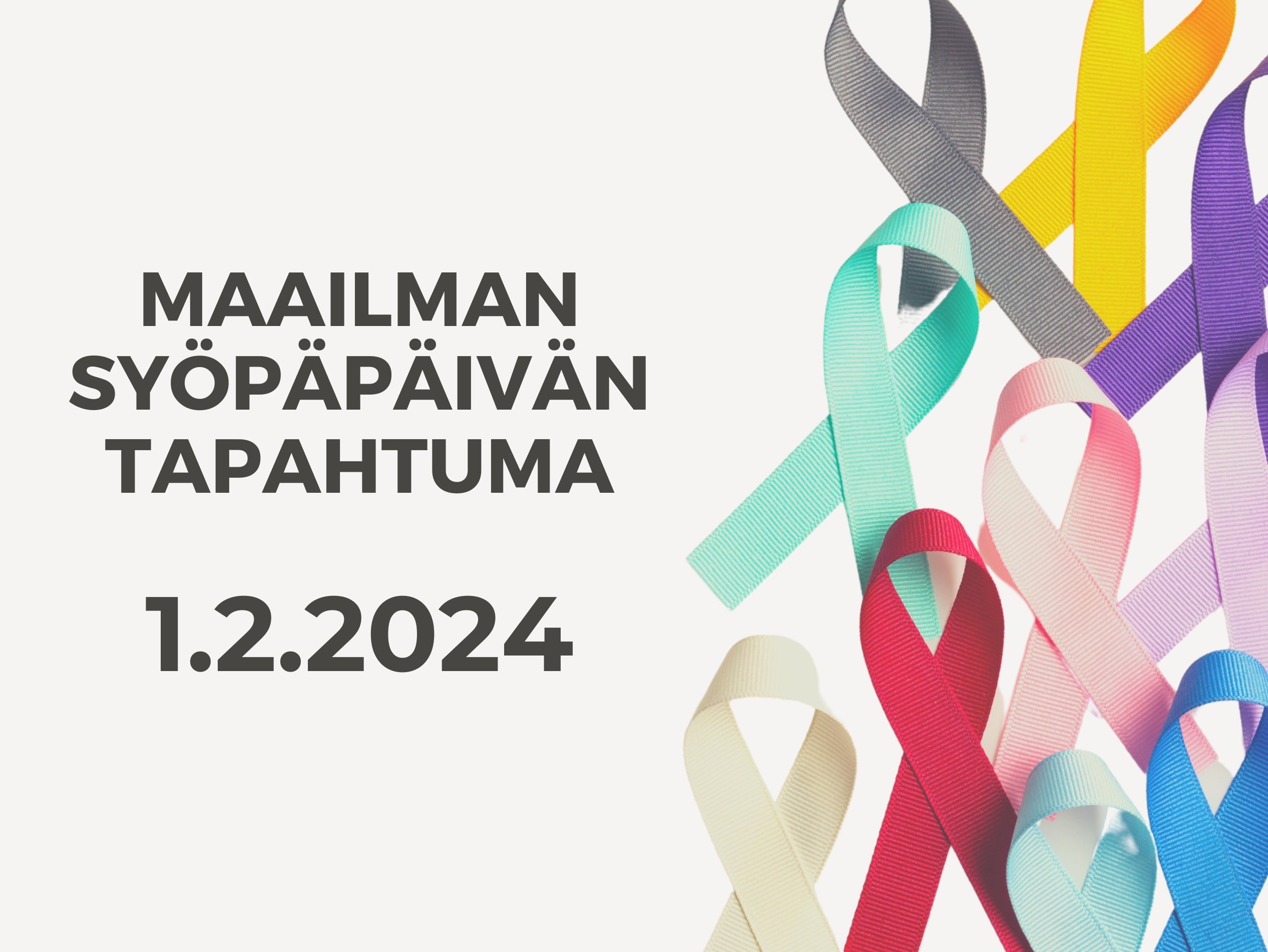 Maailman syöpäpäivän tapahtuma 1.2.2024
